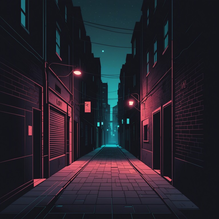 Delving deeper into the mental mazes of city life, this alternative version emphasizes the eerie whispers and ghostly echoes that resonate through empty streets at night, intensifying the sensation of isolation amidst the urban expanse.