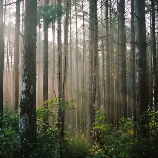 This peaceful instrumental soundtrack features the soothing melodies of an acoustic guitar, set against the gentle ambience of a forest at sunrise. The soft rustling of leaves and distant bird songs envelop you, creating a tranquil and serene atmosphere. Perfect for meditation, relaxation, or as a calming background score.