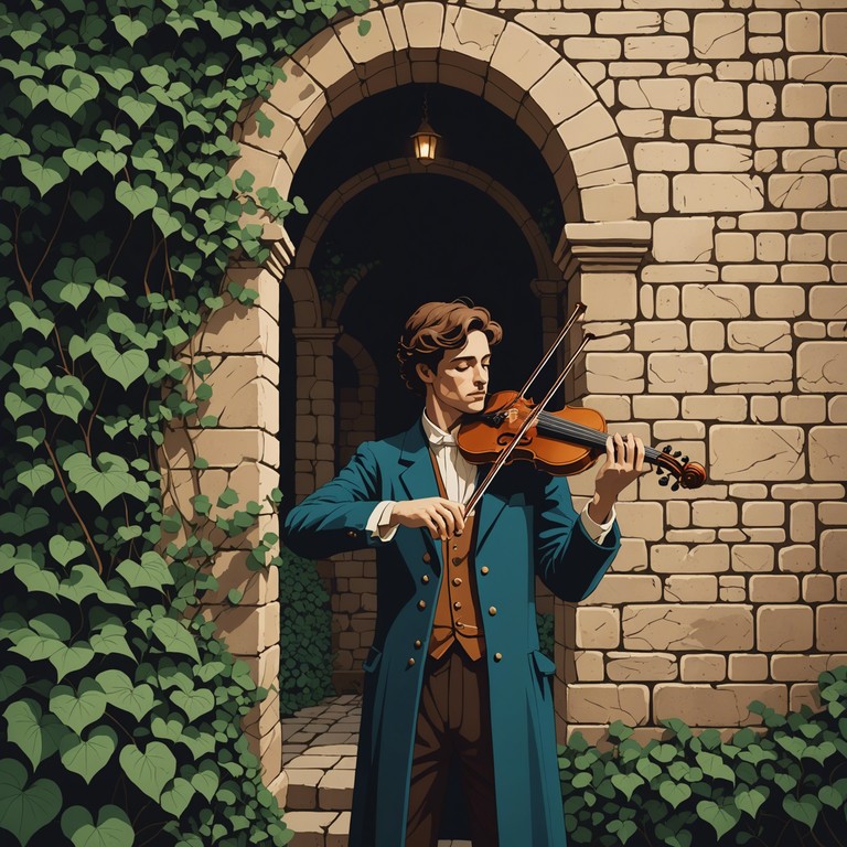 A tender composition inspired by old world troubadours, telling a story of undying love and devotion through lyrical melodies. Violin highlights enrich the melodic tapestry, evoking an era of gallant gestures and heartfelt serenades. The song is a melodious exploration of passion through time, an ode to lovers separated by fate but bound by affection.