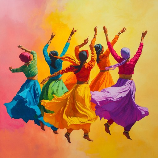 This track features the powerful and vibrant rhythms of the dhol, a traditional drum used extensively in punjabi music. The piece encapsulates the essence of a festive atmosphere, typical of a lively bhangra dance setting. The dhol’s energetic beats are the focal point, setting a pace that beckons dancers to the floor with its compelling rhythm and cultural depth.