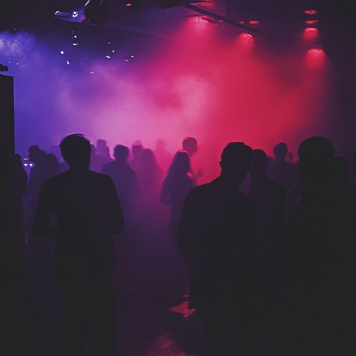 A pulsating dance track blending darkwave elements with hypnotic beats, teeming with eerie melodies and gothic synths, yet driving an energetic and lively rhythm perfect for a shadowy dancefloor. Deep basslines and haunting synths interlace, creating an atmosphere that is both exhilarating and ominous.