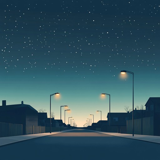 A soothing instrumental lofi track that blends gentle piano melodies with soft beats, evoking the serene ambiance of a quiet city under the stars