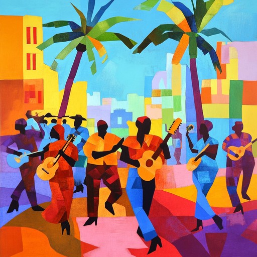 An uplifting celebration blending global rhythms and festive melodies, this track incorporates latin percussion, african drums, asian strings, and middle eastern flutes to create a joyous and diverse soundscape that brings people together in a multicultural festivity.