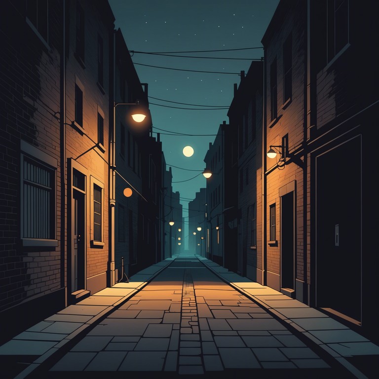 An atmospheric piece characterized by suspenseful silences punctuated by unsettling, dark harmonic pulses. This track thrives on the minimalist approach, using shadows of sounds to create a thrilling unease.
