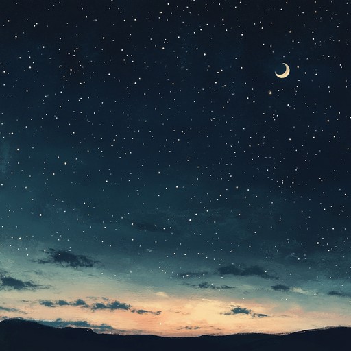 A gentle, otherworldly piece featuring delicate harp melodies woven with soft ambient whispers. This hypnotic lullaby creates an enchanting, peaceful atmosphere perfect for sleep or deep relaxation. Close your eyes, and let your mind wander among the cosmos, drifting through starry landscapes and serene lunar vistas.