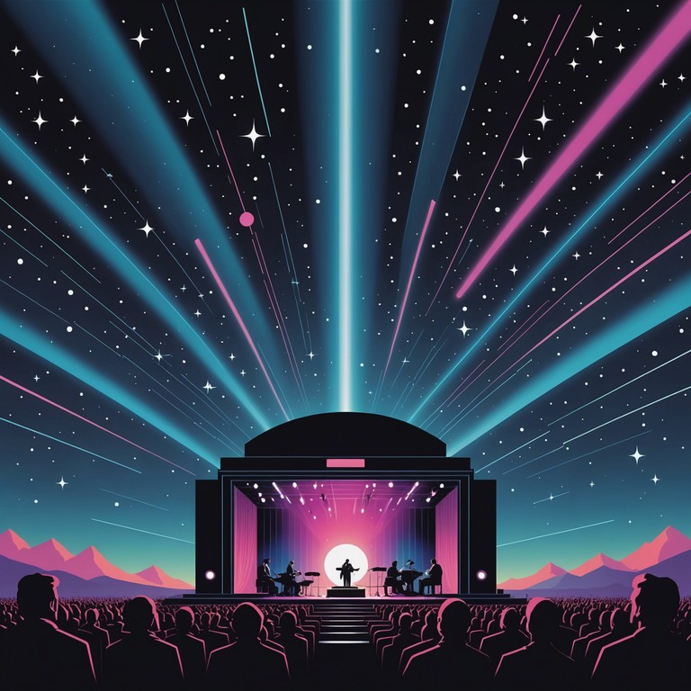 A vibrant fusion of electronic synths and dynamic rock elements, producing a high energy track that feels both innovative and deeply evocative of pop rock's golden days.