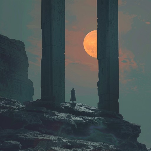 Imagine a soundtrack for an ancient, fog-covered landscape where myths come alive in the whisper of winds and the echoes of time. The music carries a profound sense of age, mystery, and a touch of magic, as if unveiling long-lost secrets of the ancients through its harmonies