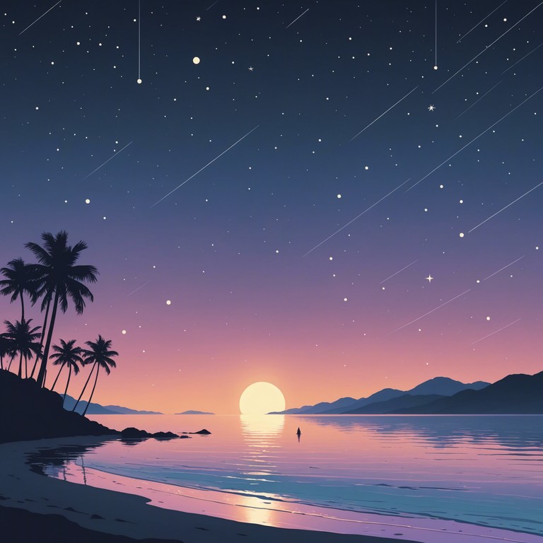 Experience the gentle caress of oceanic whispers fused with subtle, dance inspired beats as the night deepens. Perfect for those moments when you want to be both calmed and invigorated, this track serves as an excellent background for late night creativity or meditation.