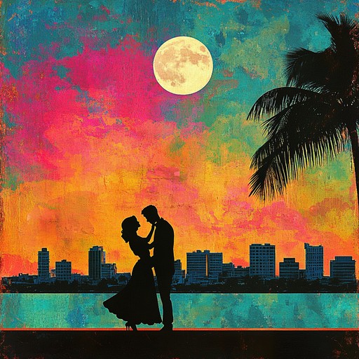 An instrumental mambo piece that captures the fiery passion and vibrant energy of havana nights, with energetic percussion, lively brass, and a melody that evokes romance and dance.