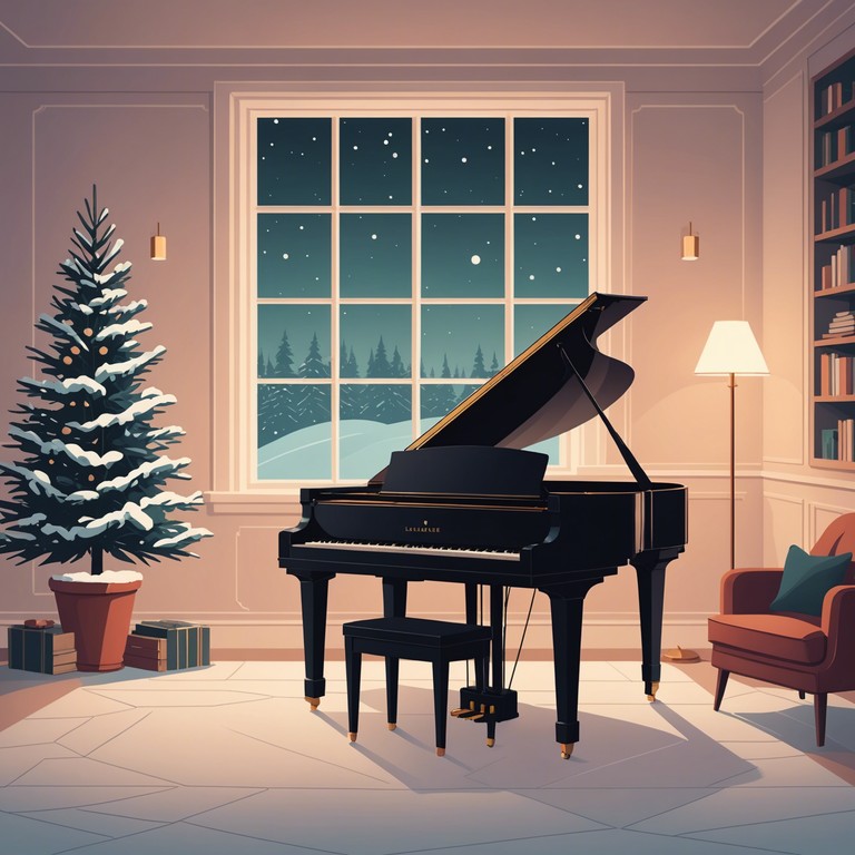 An uplifting winter melody that carefully transforms the essence of visual art into rich, engaging piano sounds, perfect for reflecting on the past year while celebrating the new.