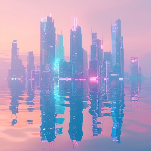 Immerse yourself in a gentle and futuristic experience as soft synth waves merge into a serene cyberpunk inspired ambiance