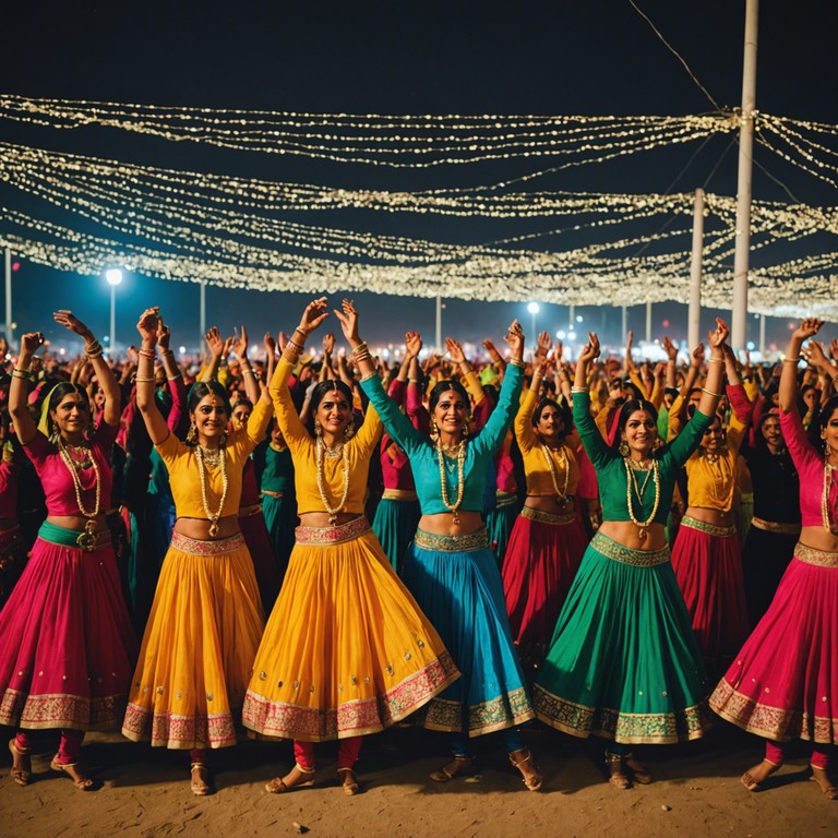 This track captures the essence of a lively punjabi festival, combining traditional bhangra rhythms with a modern twist. The music evokes the joyous atmosphere of dance and celebration typical of punjabi culture, using an iconic dhol drum to drive an irresistible rhythm that invites everyone to the dance floor. The vibrant energy of the piece mimics the heart pumping excitement of festive celebrations in punjab.