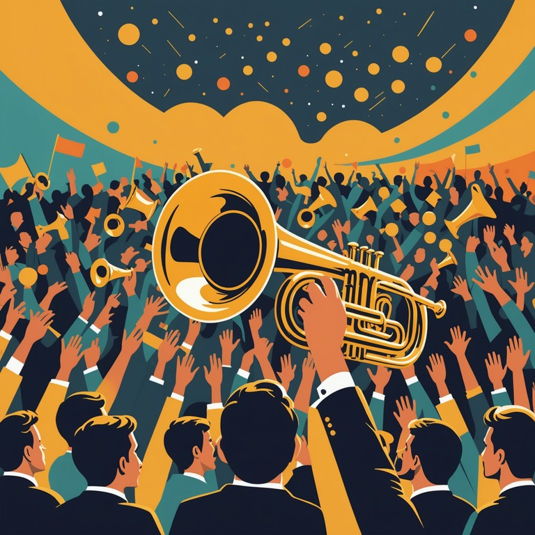 A composition designed to evoke the feeling of victory and accomplishment, this track combines majestic brass sounds with hip hop rhythms to create an anthem for winners. The result is an empowering soundscape that inspires and motivates, invoking the thrill of a celebratory parade after a significant triumph.