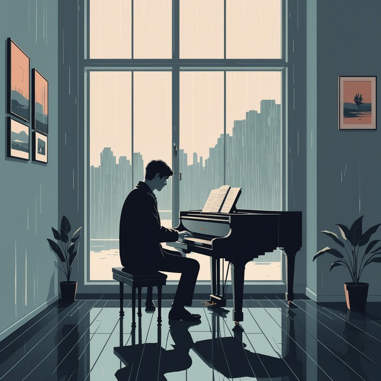 This instrumental track combines a gentle, reflective piano melody with a backdrop of soft electronic textures, creating a deep sense of introspection and quiet contemplation. Designed to evoke the feeling of looking inward and exploring one's thoughts and emotions, the music serves as the perfect accompaniment for moments of solitude and reflection.