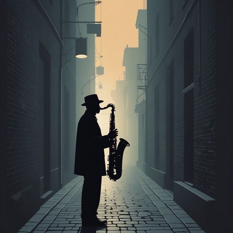 Delve deeper into the world of suspense with this saxophone led track, where every note hints at untold stories hidden in the dark. The track expertly merges jazz complexity with unsettling soundscapes to create a sense of imminent danger and intrigue.