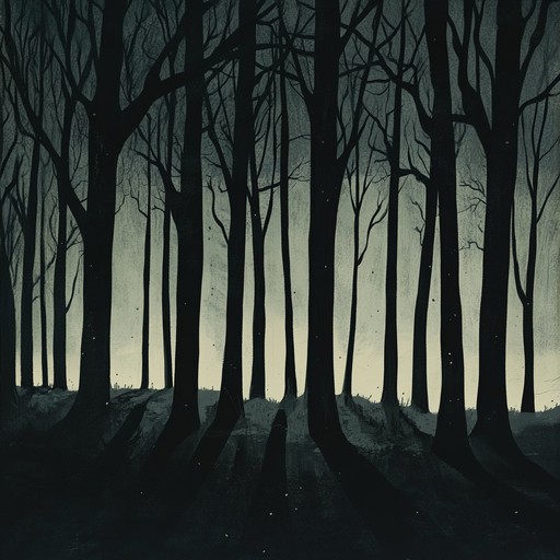 This piece combines unnerving, chilling soundscapes with whispers creating an anxious and mysterious vibe. The eerie atmosphere might remind you of dark, shadowy places with a sense of being watched.