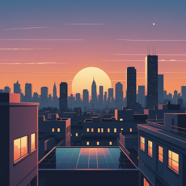 'city lights serenade' blends dynamic beats with bright, fluttering synths to create a danceable yet contemplative piece that reflects the dynamic interplay of light and shadow in urban environments.