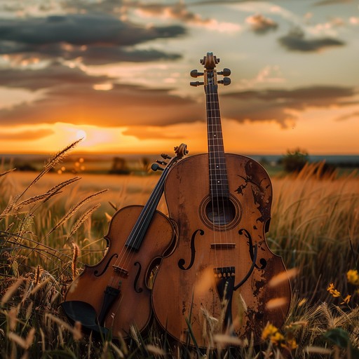 **this track features gentle acoustic guitar melodies intertwined with fiddle harmonies, evoking the quiet beauty and boundless hope of america's heartland. Inspired by the golden hues of prairie sunsets, it captures the spirit of open fields and serene country roads, moving the listener with its warmth and nostalgic undertones.**