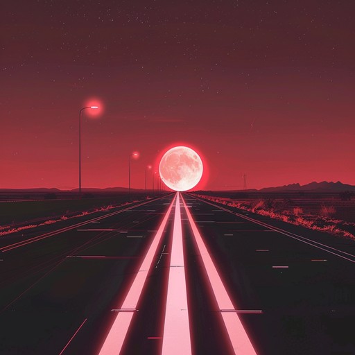 Imagine speeding through a neon-lit cityscape, the cool night air filled with pulsating beats and shimmering synths. This track should encapsulate the thrill and allure of a nocturnal adventure on a bustling highway, with layered electronic textures creating a sense of limitless motion.