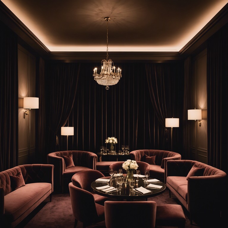 This composition imagines a late night cabaret club bathed in soft velvet light, where the magical tones of a piano weave through the relaxed, contemplative atmosphere of the evening