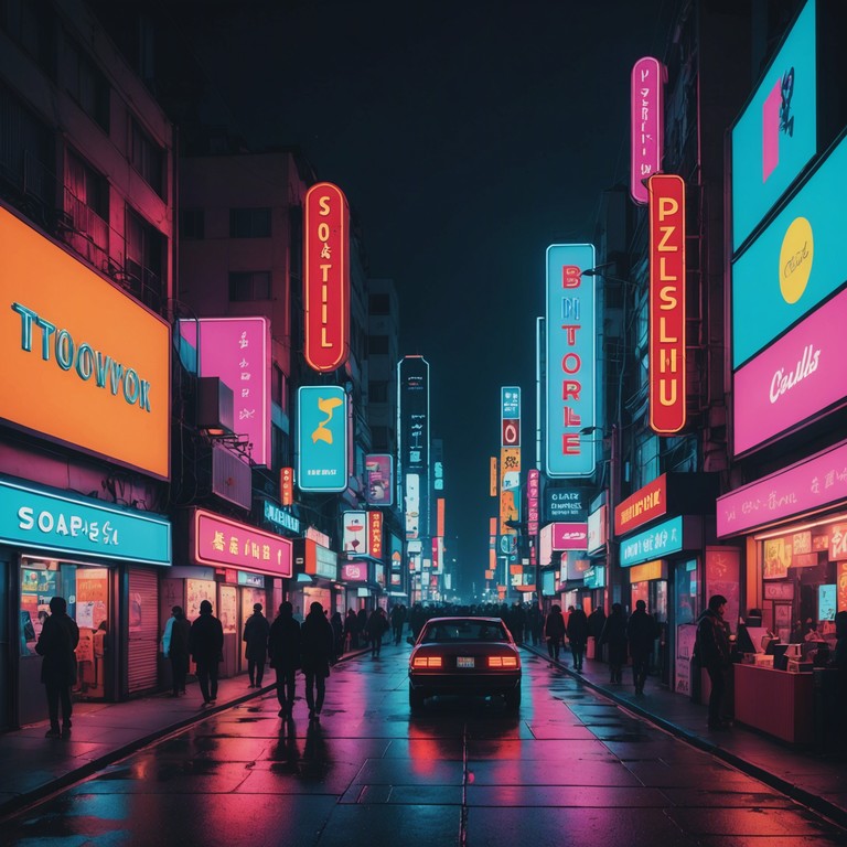 Imagine speeding through a vibrant metropolis filled with dazzling lights and exuberant energy. This music captures the spirit of a futuristic, fun loving cityscape where every turn brings a burst of color and rhythm.