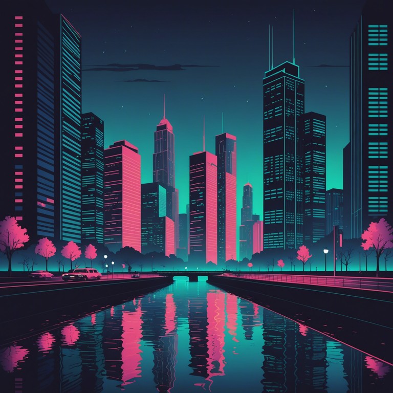 Imagine a vast cityscape at night, illuminated by neon lights and filled with the sounds of blues rock, yet with a futuristic twist. Electronic elements blend seamlessly with soulful guitar riffs, creating a unique auditory journey.