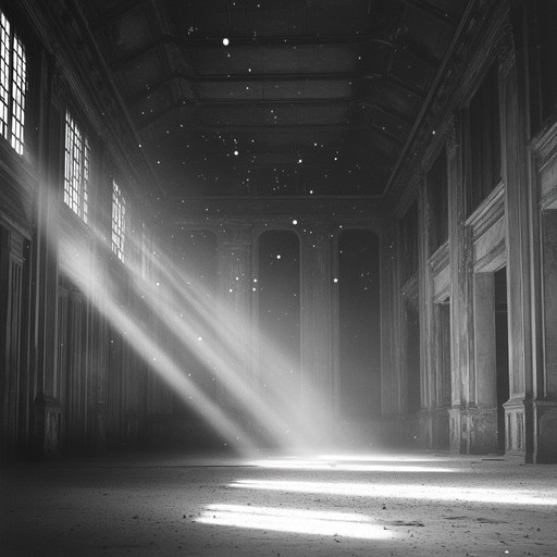 A haunting composition featuring a lone cello that delves into the forgotten corners of human emotion, evoking a poignant journey through faded memories and silent halls. The track manifests a dense and reflective atmosphere, building a deep connection with mournful resonances that speak to the solitude of abandoned spaces.