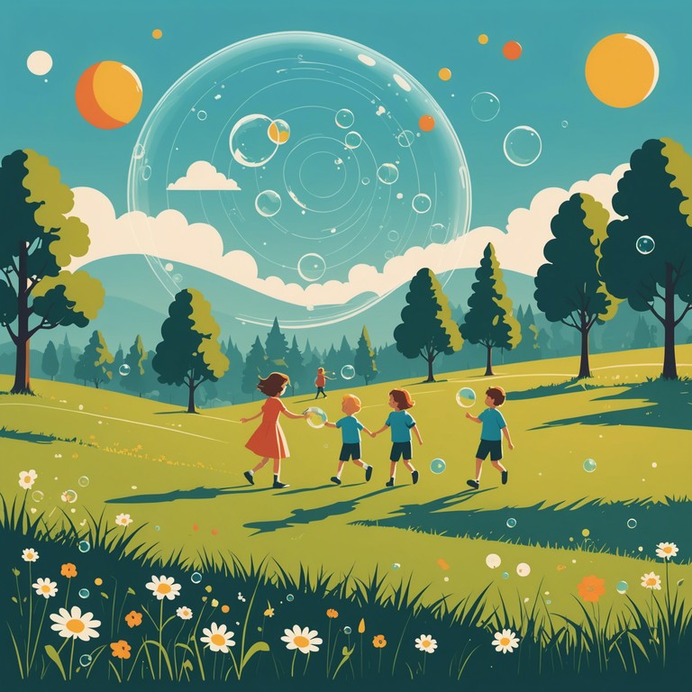 Imagine a warm sunny day filled with the joyful bubbling of a brook, the laughter of children, and the chirping of birds. This song encapsulates that feeling of carefree joy and sunny exuberance, using sparkling sounds to create a lively musical narrative.