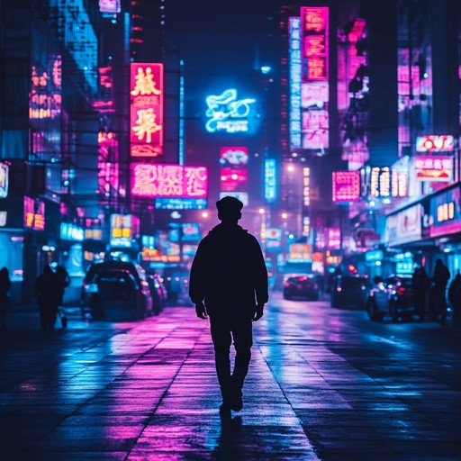 An instrumental piece that encapsulates the tension and energy of a city at midnight, blending urban beats with dramatic melodies to evoke the feeling of wandering through neon lit streets