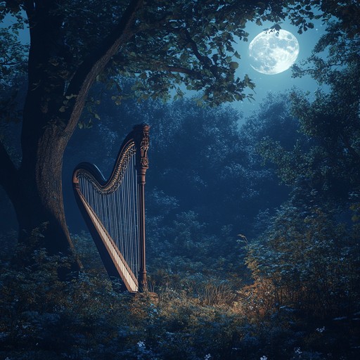 Immerse yourself in the serene tones of a magical night's embrace. Featuring the harp with ambient background textures, this track captures the essence of tranquility and enchantment under a moonlit sky, evoking a peaceful and otherworldly atmosphere