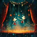 orchestral piece capturing whimsical antics of dancing marionettes.