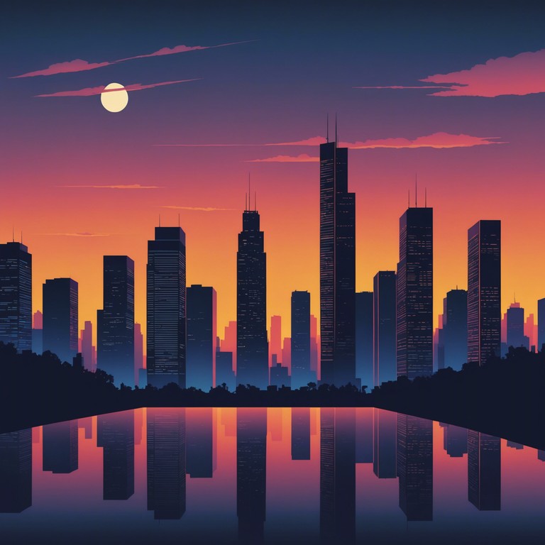 As dusk falls, immerse yourself in the urban inspired idm track featuring contrasting moods of energy and contemplation packed into a single, seamless flow of rhythms and textures that resonate with the night time city vibes.