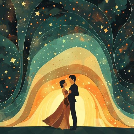 This piece features a violin serenade under a starlit sky, perfect for a midnight dance. It's a melody of warmth and intimacy that wraps around the dancers, creating a seductive and loving mood.