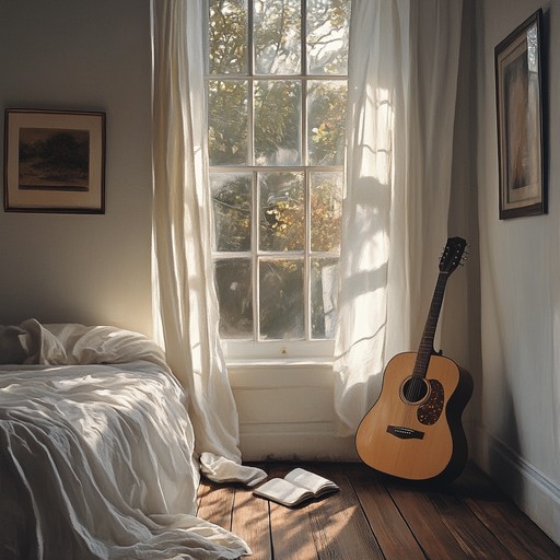Capture the essence of a sunny morning with upbeat melodies and cozy bedroom vibes. This instrumental should make listeners feel the warmth of sunlight streaming through the windows as they begin their day with a smile. Melodic and soothing yet lively.