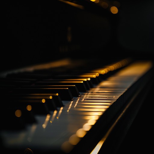 A delicate piano plays somber yet warm compositions, enveloping listeners in an intimate atmosphere of secrets and soft whispers. The melodies unfold gently, revealing layers of emotional complexity and depth. The use of minor chords and occasional dissonance adds a dark but comforting feel, perfect for late night reflection or quiet moments alone.