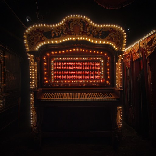 Embark on a spine chilling journey through an abandoned carnival, filled with eerie, twisted organ melodies and unnerving soundscapes, perfect for a spine tingling experience.
