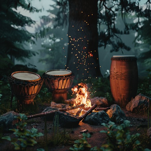 Journey through ancient tribal landscapes with calming rhythms and melodies that evoke deep meditation and peace. Ideal for relaxation and nature connection.