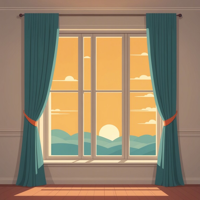 A joyful, inviting composition that evokes the feeling of waking up to a sun streaked room, with playful melodies that dance through the air like light through a window. The tranquil yet cheerful music captures the essence of a perfect, lazy morning in a cozy bedroom setting.