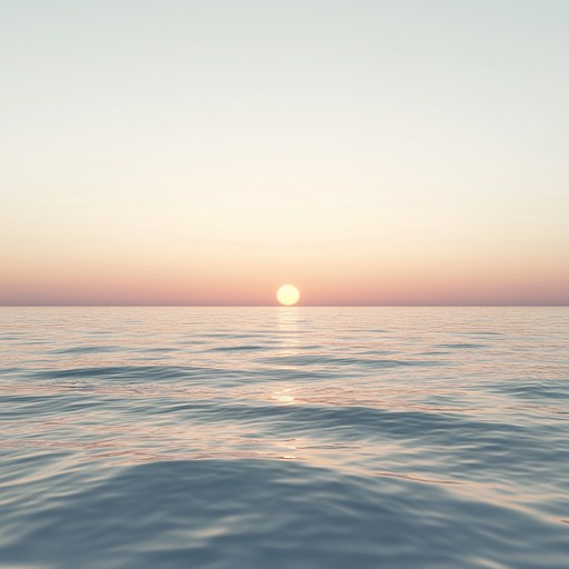 Experience a calming blend of gentle guitar melodies and soft electronic beats, portraying the serene and tranquil beauty of an ocean sunset. Each note mirrors the peacefulness of waves lapping against the shore under the soft hues of the setting sun.