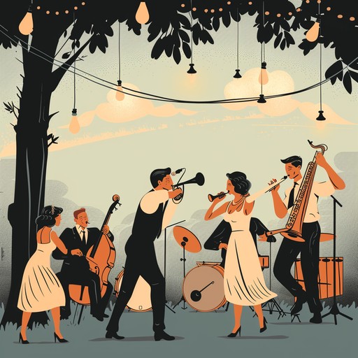 A bright and energetic swing track featuring lively brass sections and infectious rhythms, evoking the joy and warmth of a perfect summer day. Ideal for dancing and celebrations.