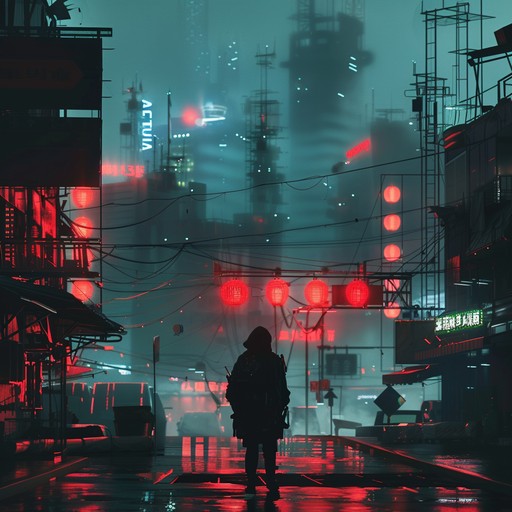 Immerse yourself in the dystopian world of cyberpunk nights, an instrumental electro track that paints a vivid picture of a future where technology reigns supreme and danger lurks around every corner. The pulsating basslines and glitchy synths create an atmosphere of unease, while the haunting melodies and industrial percussion evoke images of towering skyscrapers, rain-slicked streets, and the constant hum of machines. As the track progresses, the intensity builds, mirroring the high-stakes struggles of those who dare to fight against the oppressive system that controls their lives.