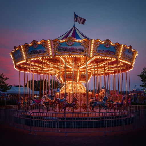 Uplift your spirits with this groovy, playful tune combining funky beats and whimsical melodies reminiscent of an old time carnival. Perfect for capturing the joy and excitement of a whimsical fairground experience.