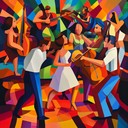 a high energy salsa instrumental bursting with lively rhythms