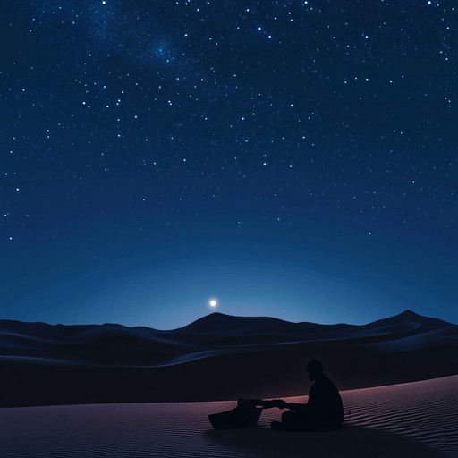 Experience an ethereal blend of mystical melodies and soothing lounge rhythms that draw inspiration from the serene night of the desert. The enchanting sounds of the oud create a peaceful atmosphere, leading you through a tranquil journey under the stars.