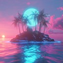 energetic beats blend with tropical sounds in futuristic harmony