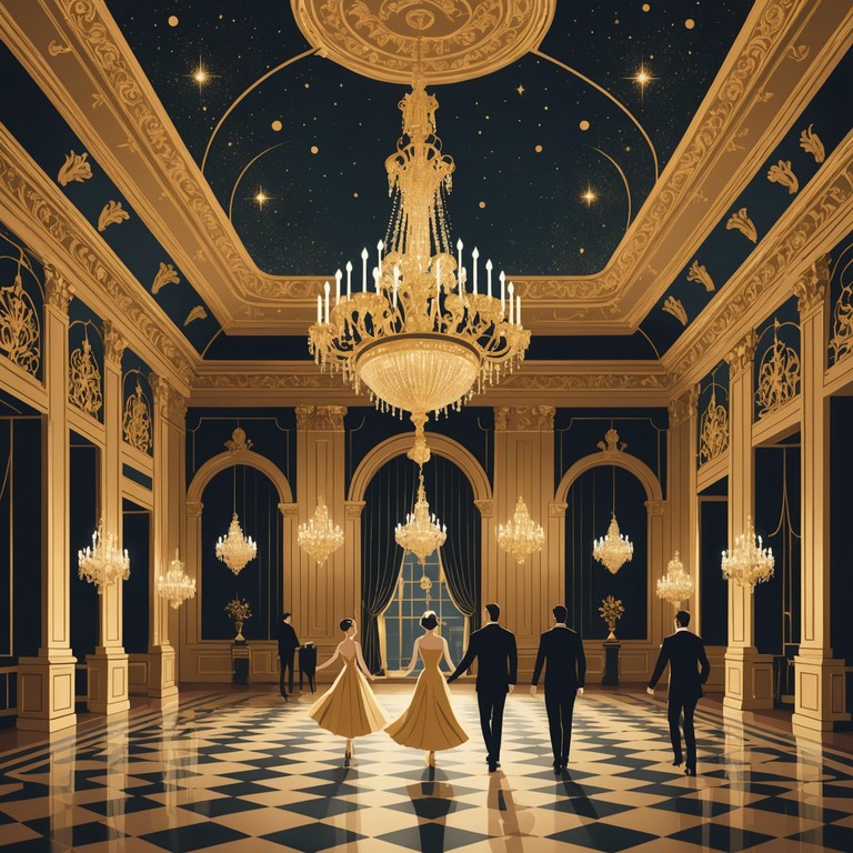 A lively and powerful instrumental track embodying the luxurious and aristocratic vibe of a grand viennese gala. The composition mixes traditional polka rhythm with a rich, majestic orchestration, providing a sense of grandeur and old world charm.