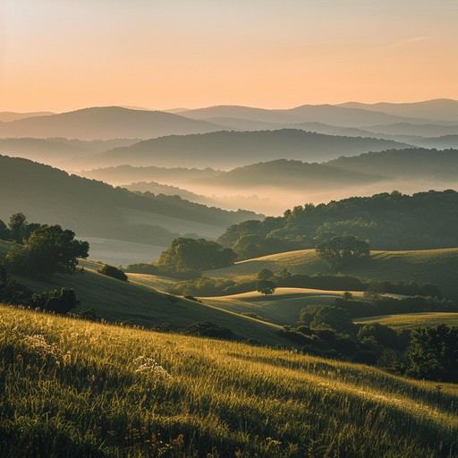 This warm bluegrass tune highlights the gentle strumming of an acoustic guitar, paired with a melodic fiddle. Creating a calming and reflective atmosphere, the music evokes the serenity of the appalachian mountains at dawn, filled with heartwarming memories and peaceful reflections.