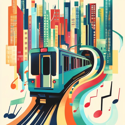 An instrumental track blending traditional rumba rhythms with the sounds of the bustling subway, capturing the vibrant pulse of urban life beneath the streets.