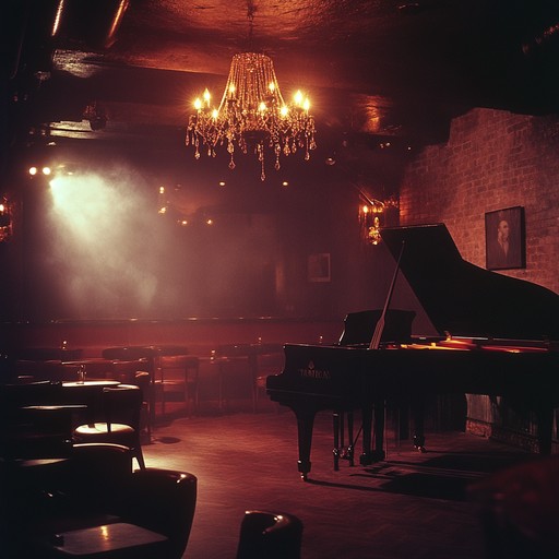 Transport yourself to a smoky, dimly lit cabaret lounge with this eerie yet irresistibly groovy instrumental track. The piano guides you through a mysterious and somewhat sinister atmosphere while maintaining a rhythmic jazz charm that's almost danceable in its dark allure. A classic blend that captures the essence of a midnight cabaret.