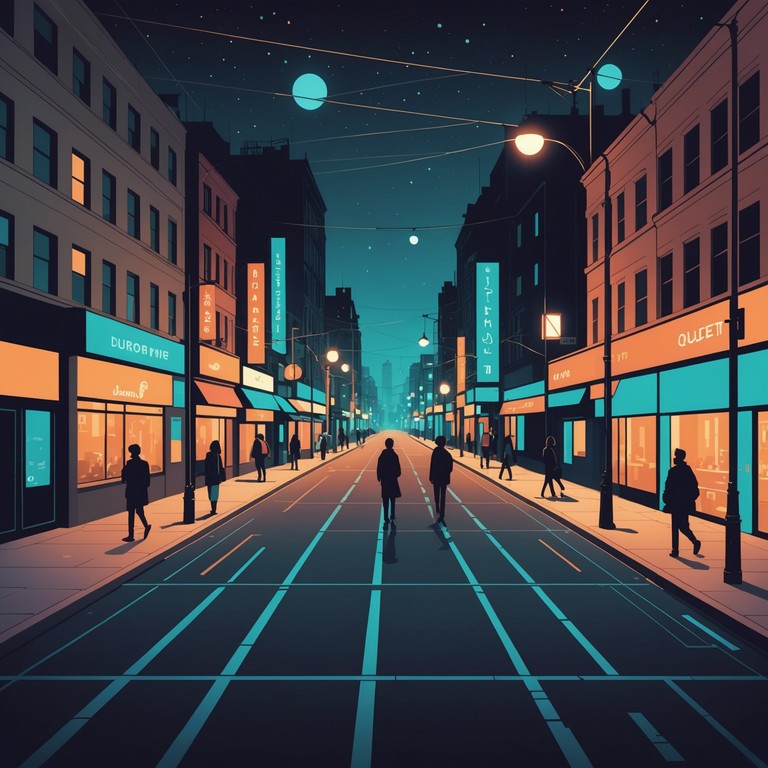 Imagine wandering through vibrant city streets as night falls, the air buzzing with energy. This track captures the essence of urban exploration, blending modern sounds with joyful beats that elevate the listener's mood and inspire movement. Expect dynamic shifts, playful elements, and an overall exhilarating auditory experience.